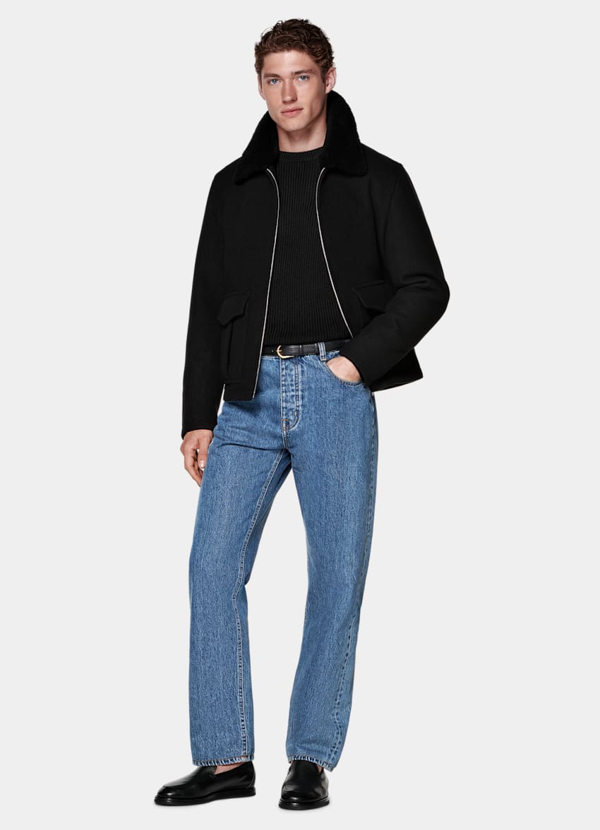 Black Bomber Jacket