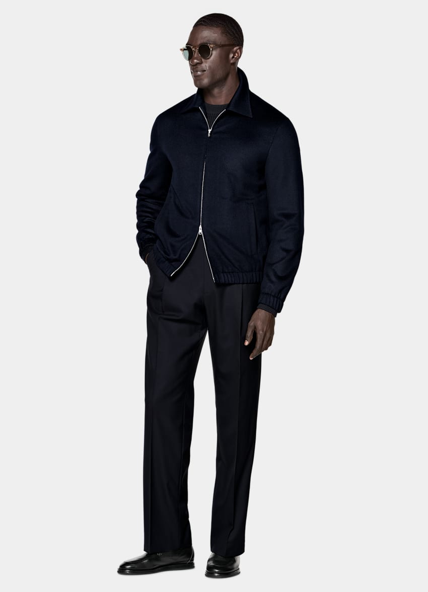 Navy Bomber Jacket