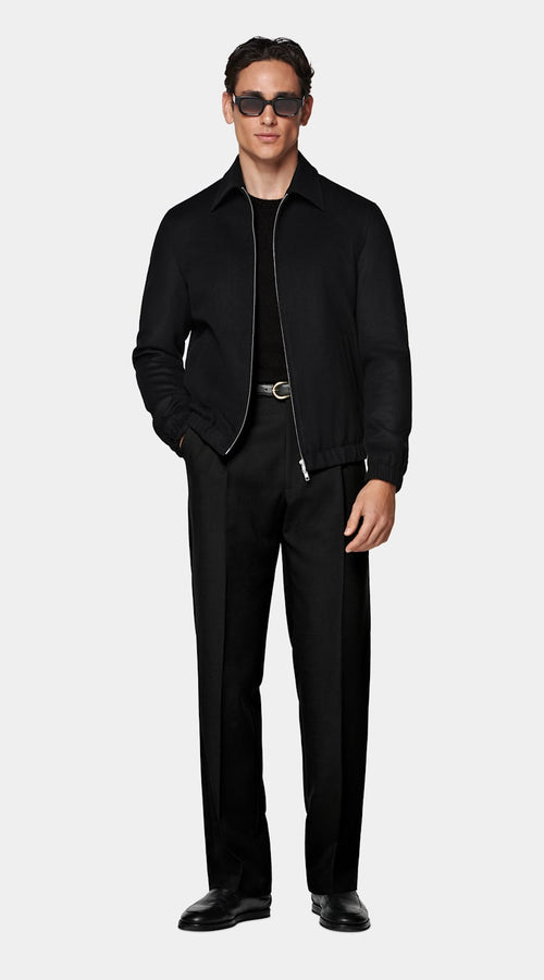 Black Bomber Jacket