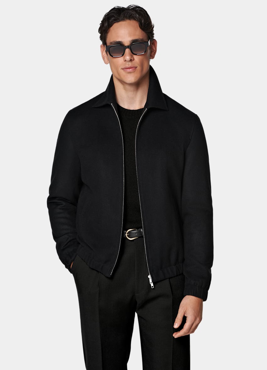 Black Bomber Jacket