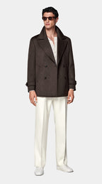 Dark Brown Peacoat
