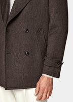 Dark Brown Peacoat