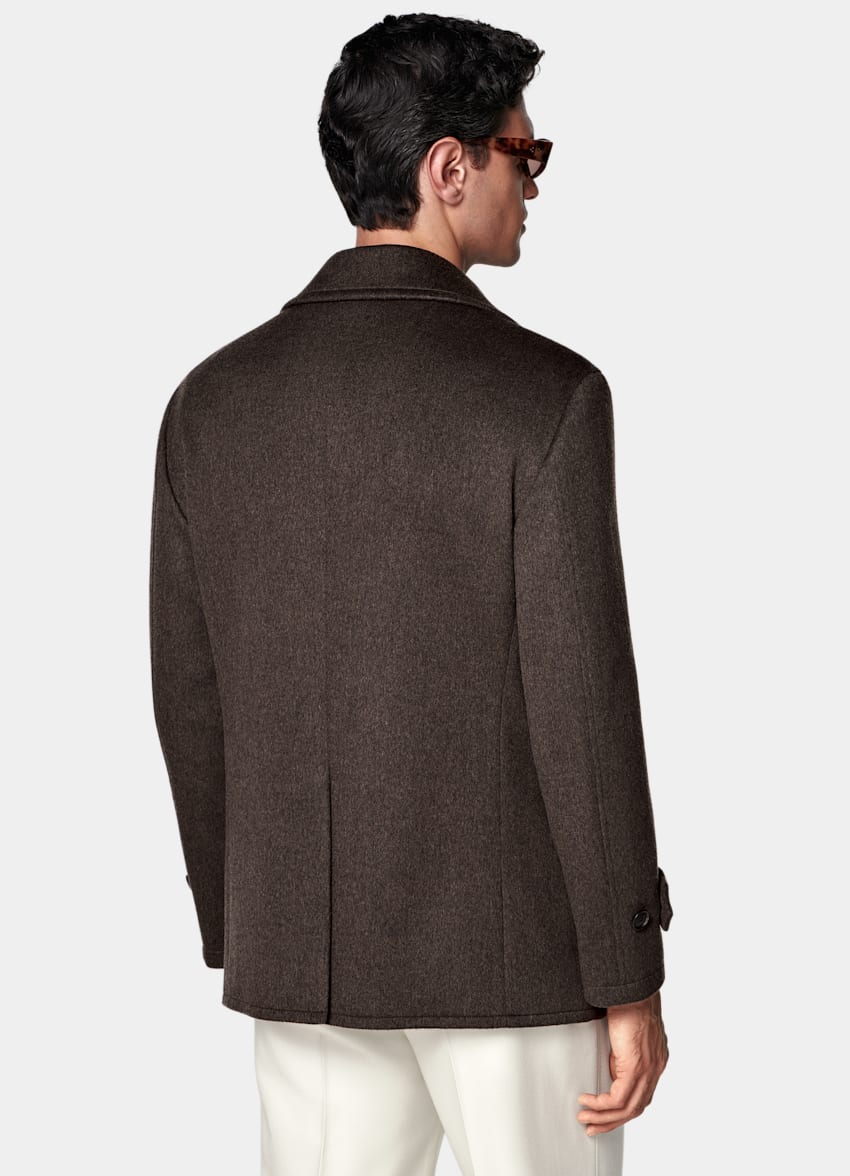 Dark Brown Peacoat