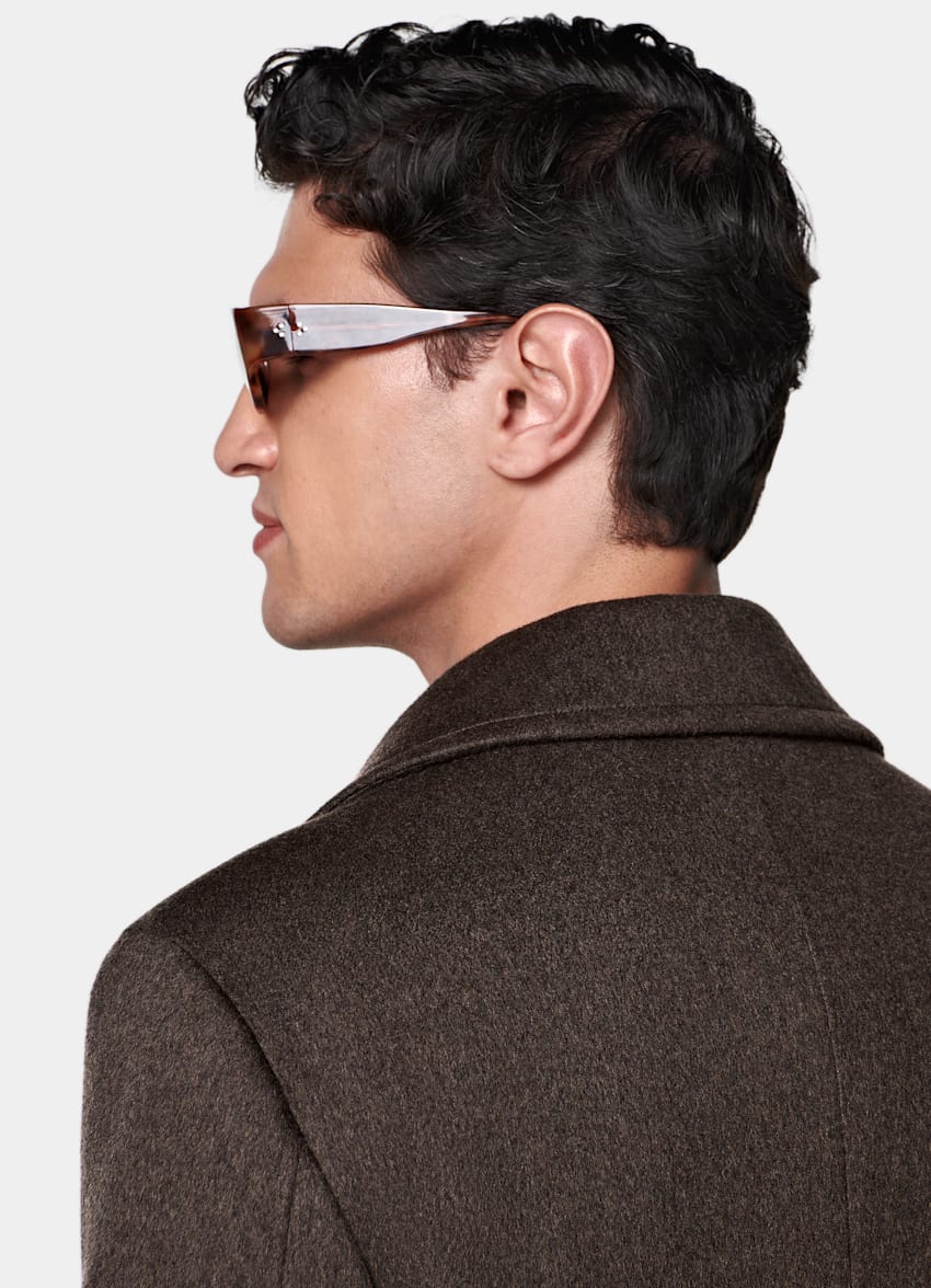 Dark Brown Peacoat