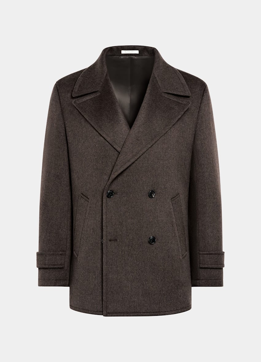Dark Brown Peacoat