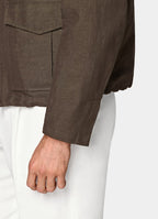 Dark Brown Bomber Jacket