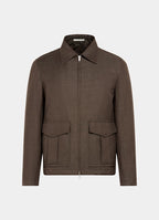Dark Brown Bomber Jacket