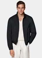 Black Reversible Bomber Jacket