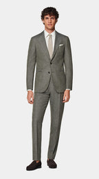 Light Green Tailored Fit Havana Suit