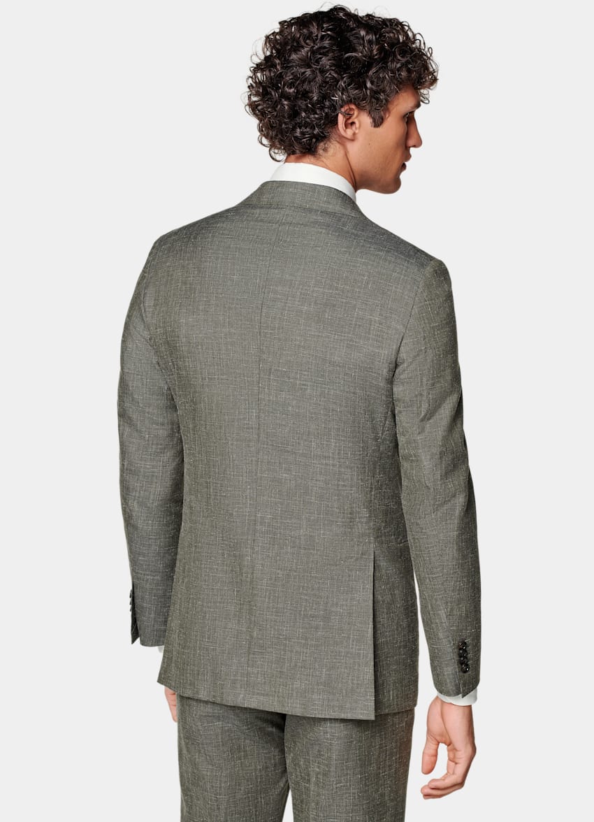 Light Green Tailored Fit Havana Suit