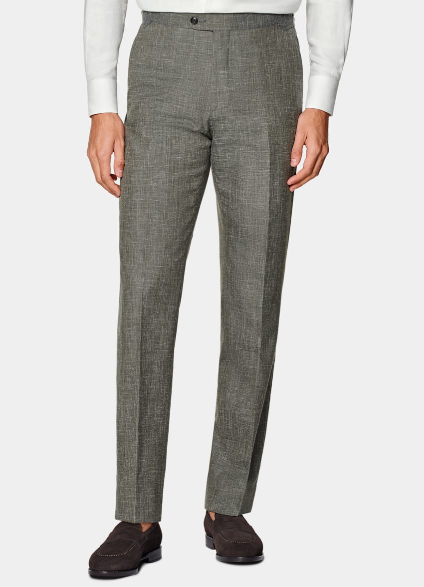 Light Green Tailored Fit Havana Suit