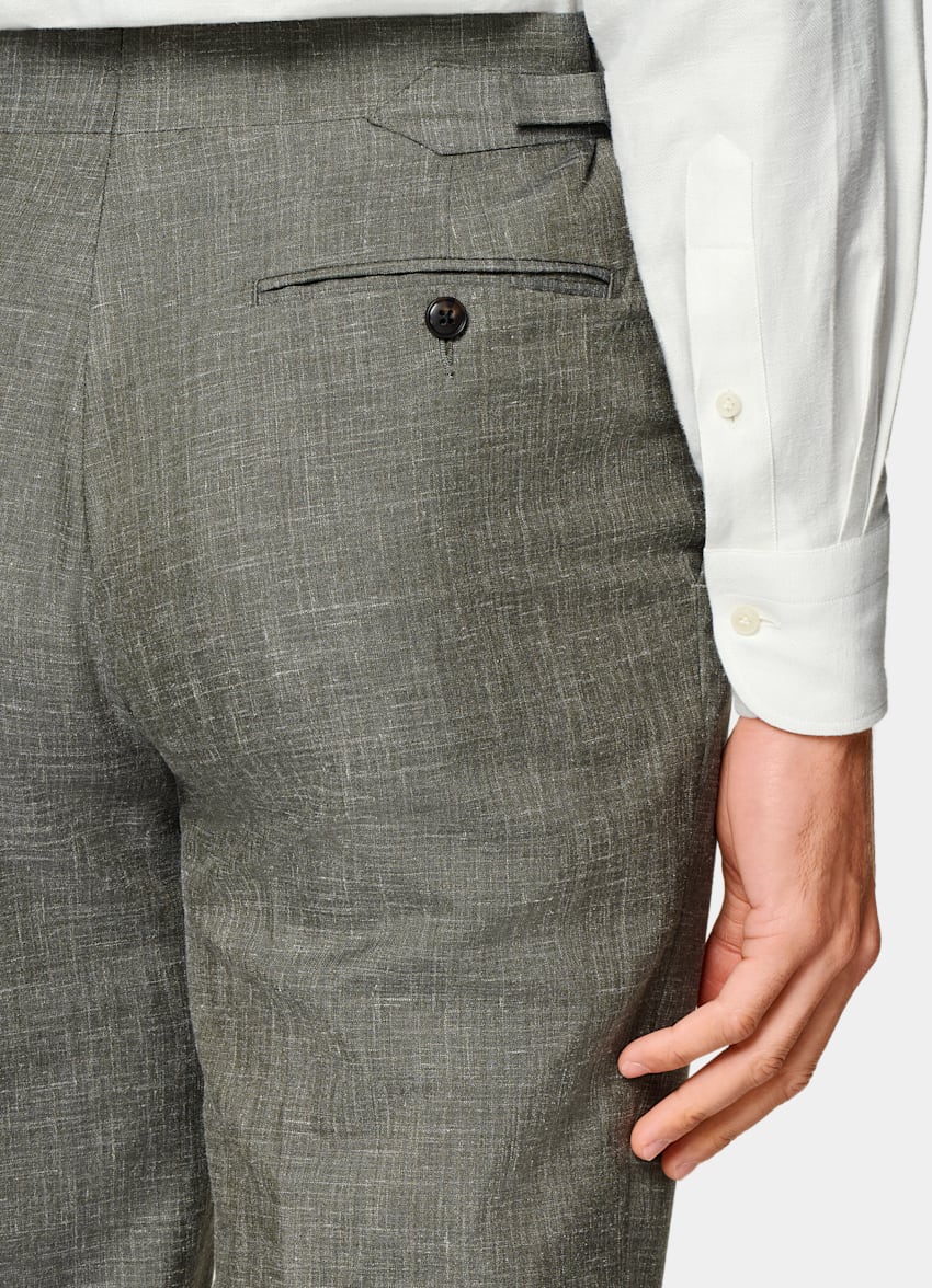 Light Green Tailored Fit Havana Suit
