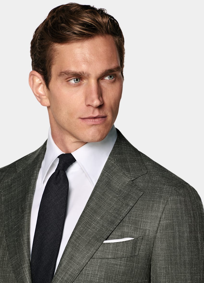 Dark Green Tailored Fit Havana Suit