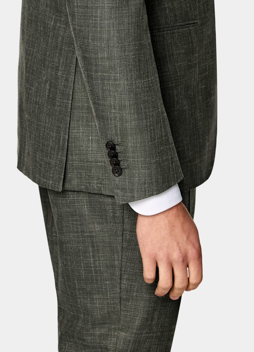 Dark Green Tailored Fit Havana Suit