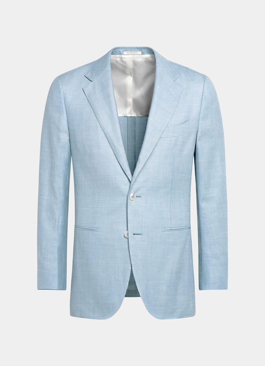 Light Blue Tailored Fit Havana Suit