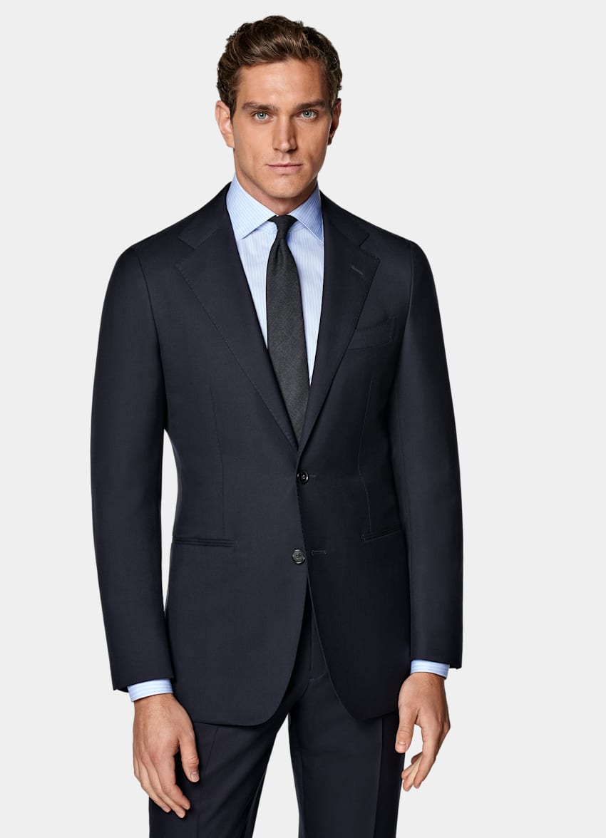 Navy Tailored Fit Havana Suit