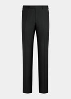 Black Herringbone Tailored Fit Milano Suit