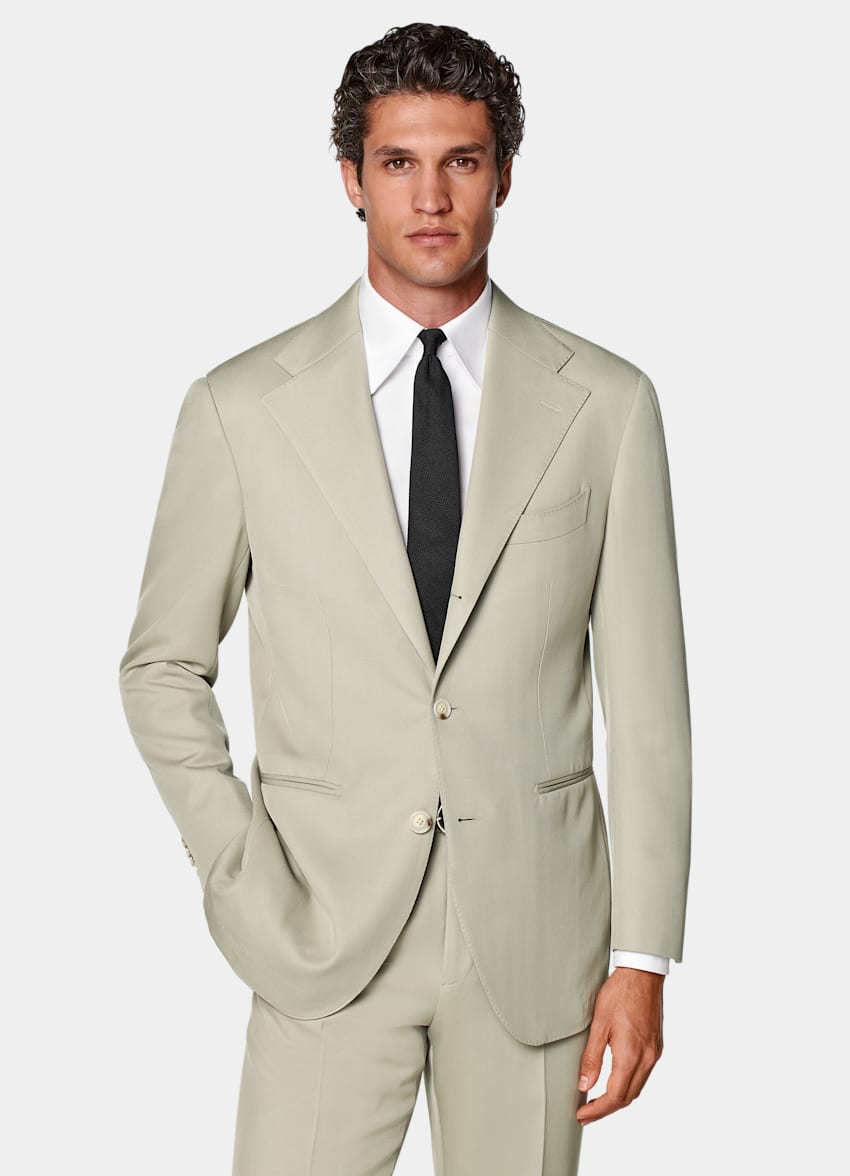 Light Green Perennial Relaxed Fit Roma Suit