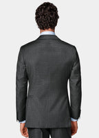 Dark Grey Houndstooth Tailored Fit Havana Suit
