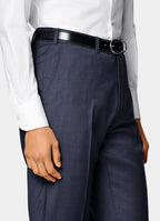Navy Houndstooth Tailored Fit Havana Suit