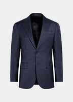 Navy Houndstooth Tailored Fit Havana Suit