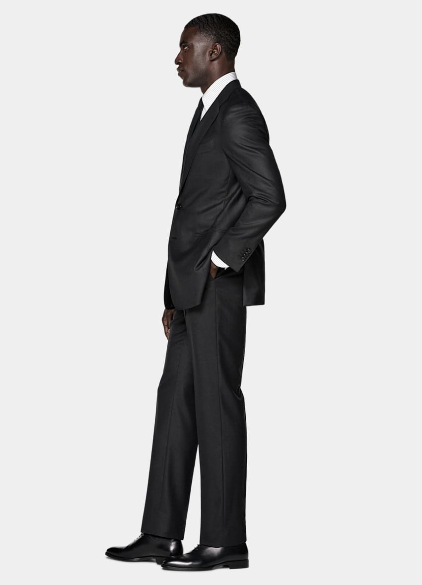Dark Grey Tailored Fit Havana Suit
