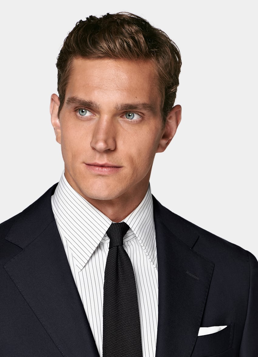 Navy Tailored Fit Havana Suit