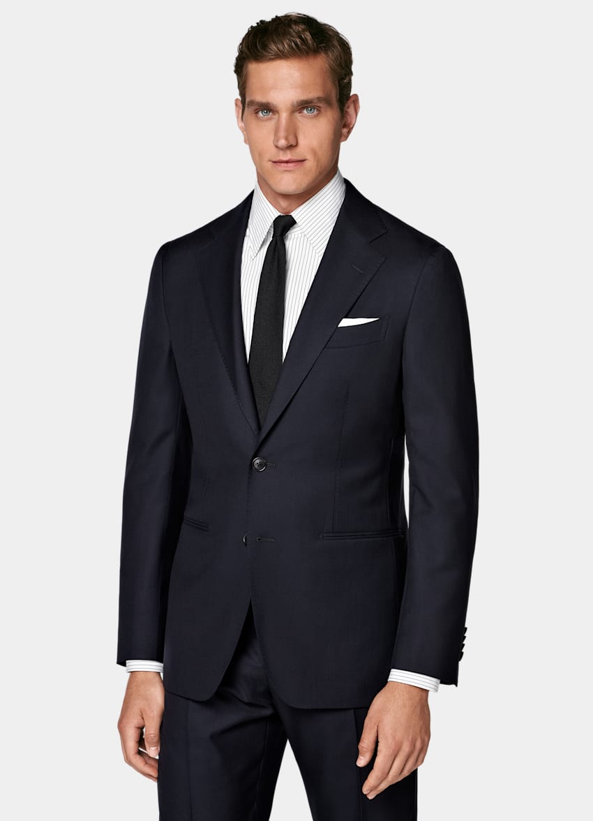 Navy Tailored Fit Havana Suit