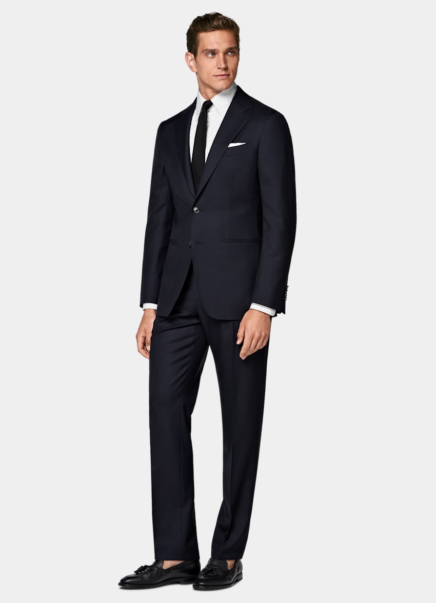 Navy Tailored Fit Havana Suit