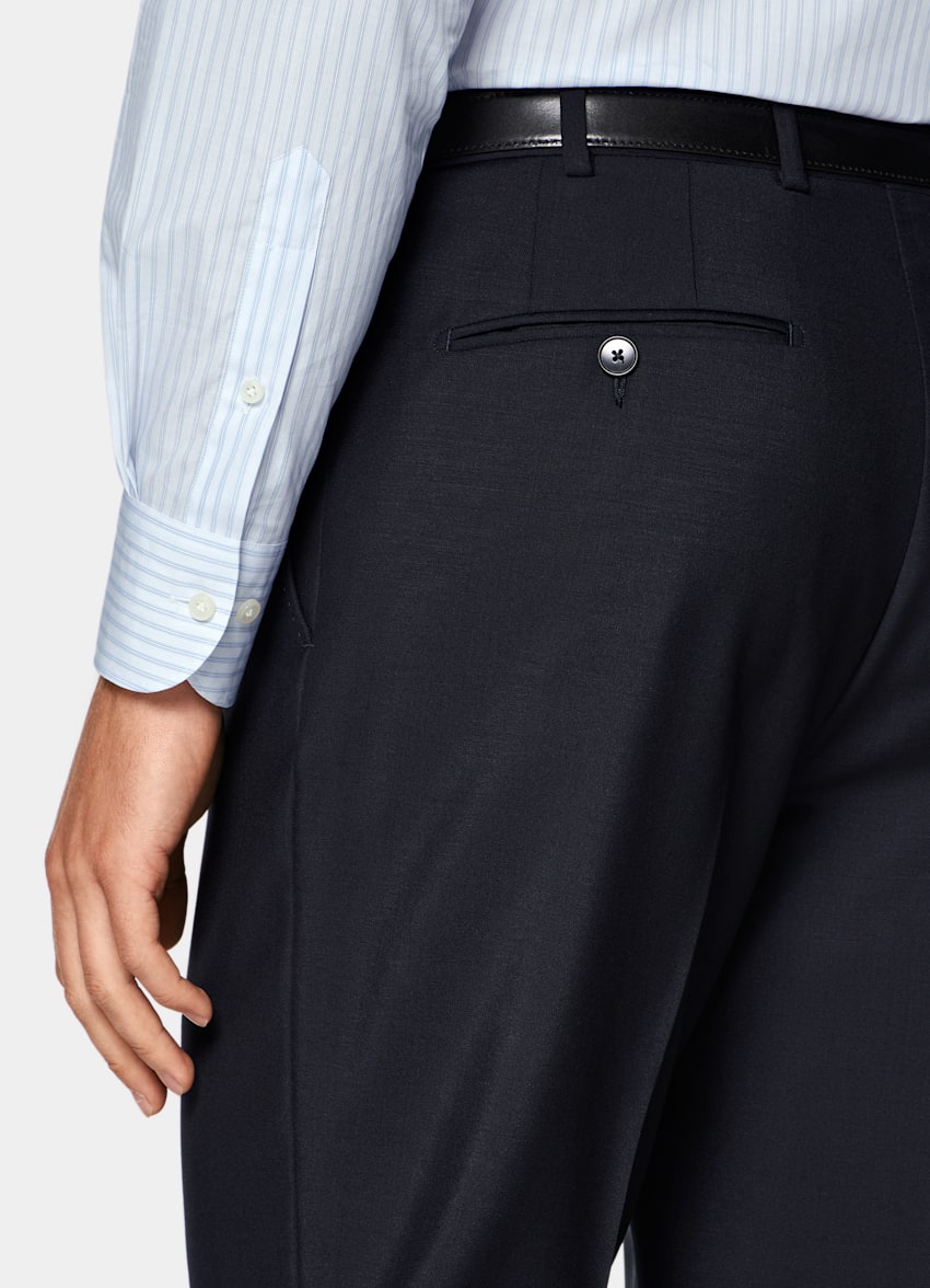 Navy Tailored Fit Milano Suit