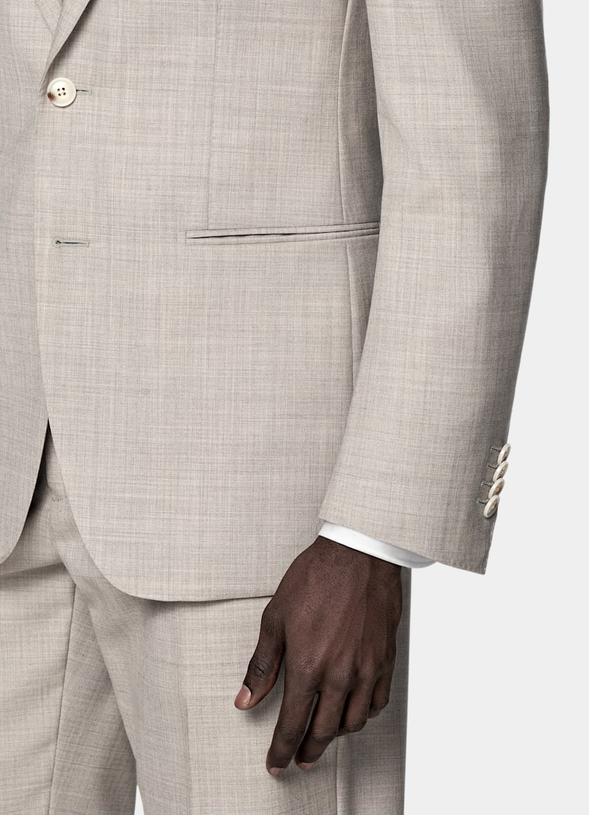 Light Brown Perennial Tailored Fit Havana Suit