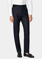 Navy Checked Tailored Fit Havana Suit