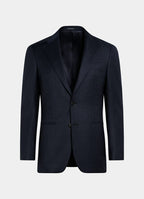 Navy Checked Tailored Fit Havana Suit