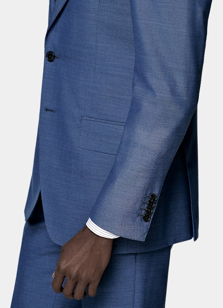 Mid Blue Perennial Tailored Fit Havana Suit