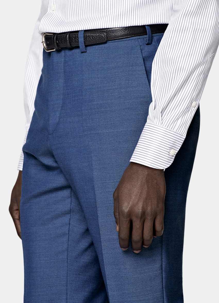 Mid Blue Perennial Tailored Fit Havana Suit