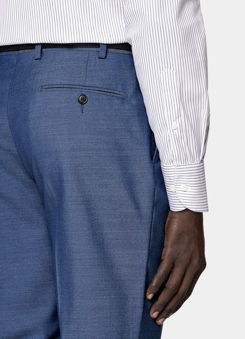 Mid Blue Perennial Tailored Fit Havana Suit