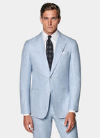 Light Blue Tailored Fit Havana Suit