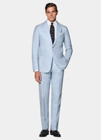 Light Blue Tailored Fit Havana Suit