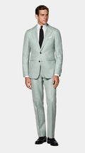 Light Green Tailored Fit Havana Suit