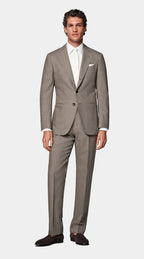 Taupe Tailored Fit Havana Suit