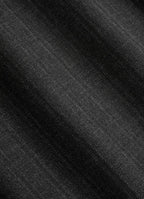 Dark Grey Striped Tailored Fit Milano Suit