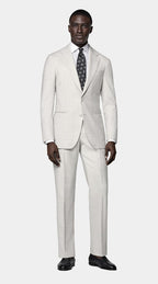 Light Grey Tailored Fit Havana Suit
