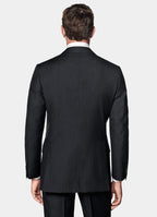 Navy Striped Tailored Fit Milano Suit