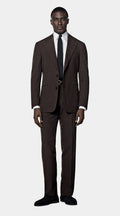 Dark Brown Relaxed Fit Roma Suit