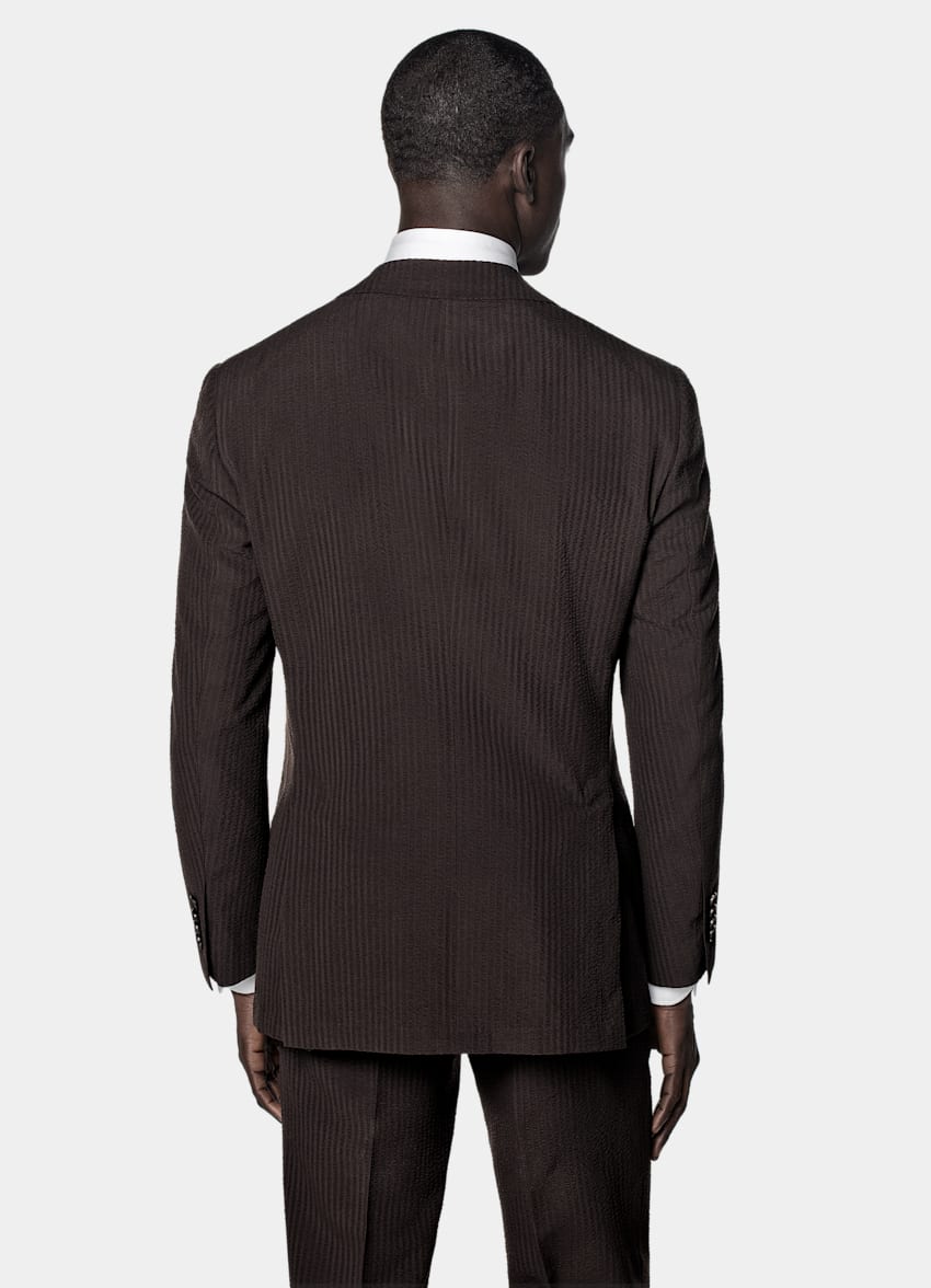 Dark Brown Relaxed Fit Roma Suit