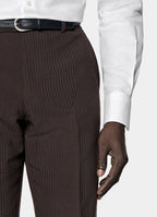 Dark Brown Relaxed Fit Roma Suit