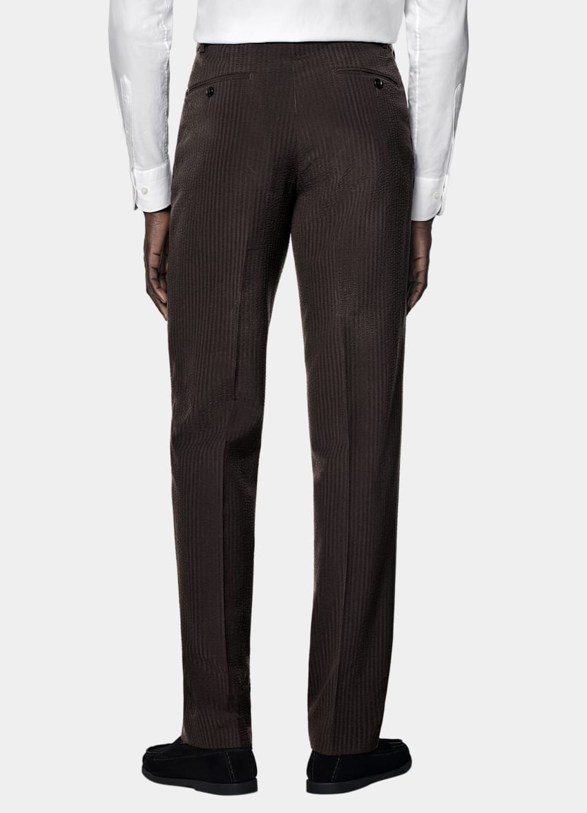 Dark Brown Relaxed Fit Roma Suit