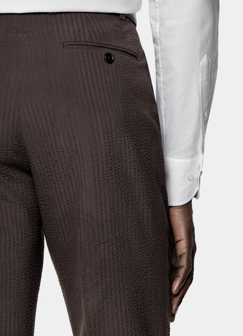 Dark Brown Relaxed Fit Roma Suit
