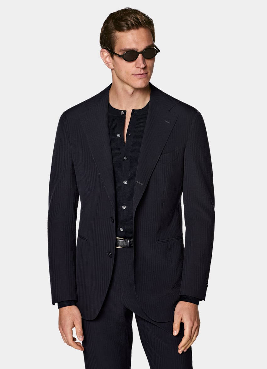 Navy Relaxed Fit Roma Suit