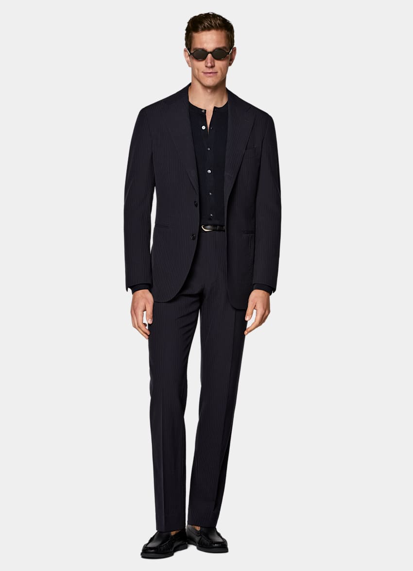 Navy Relaxed Fit Roma Suit